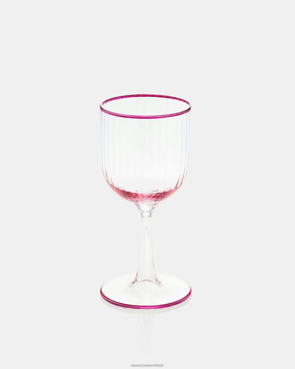 Aquazzura Striped Red Wine Glass PINK TZ666542