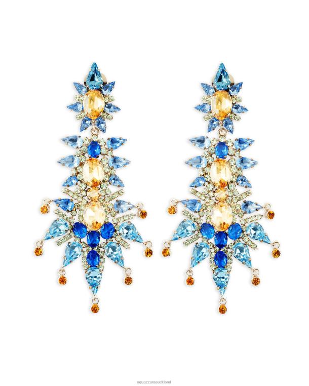 Aquazzura Aranka Earrings BLUE TZ666343