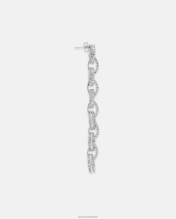 Aquazzura Love Link Earrings SILVER TZ666324