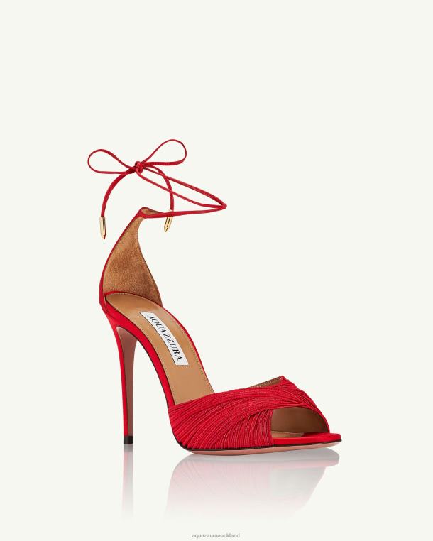 Aquazzura Bellini Beauty Sandal 105 RED TZ66632